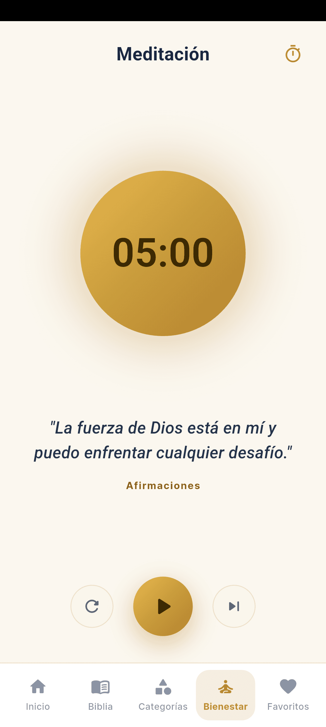 Bienestar y oración